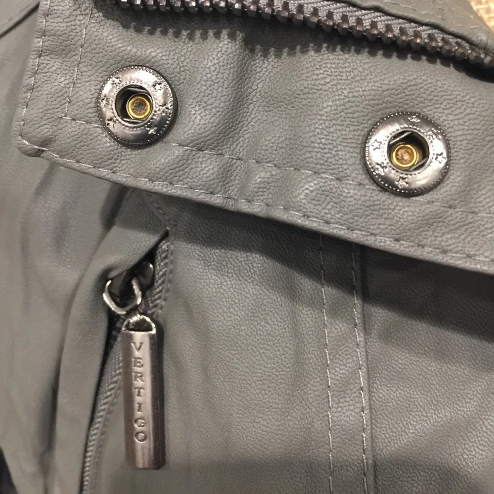 NWT Vertigo Paris Faux Leather Bomber - Picture 4 of 8